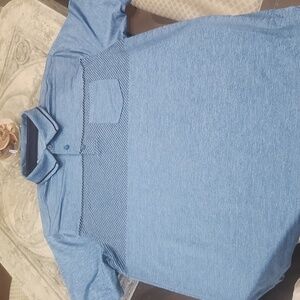 Under Armour Heatgear  Loose Fit Polo Golf Shirt Blue Large